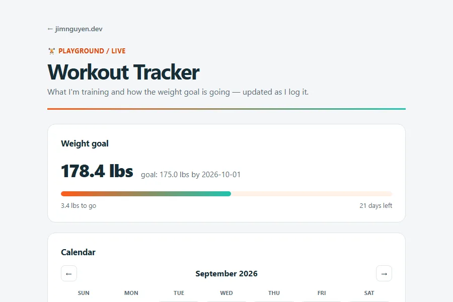 Workout Tracker